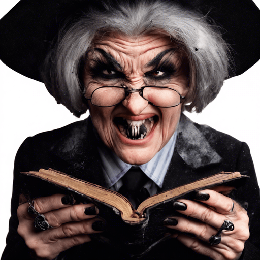 very angry and all covered in soot