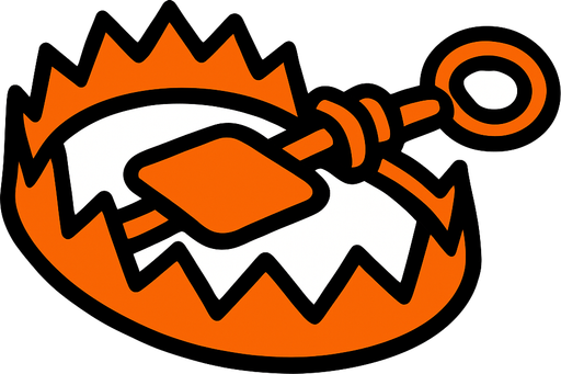 trap.
In-Game asset.  2d.  High contrast.  No shadows