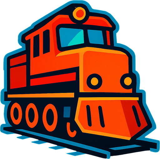 Train.
In-Game asset.  2d.  High contrast.  No shadows