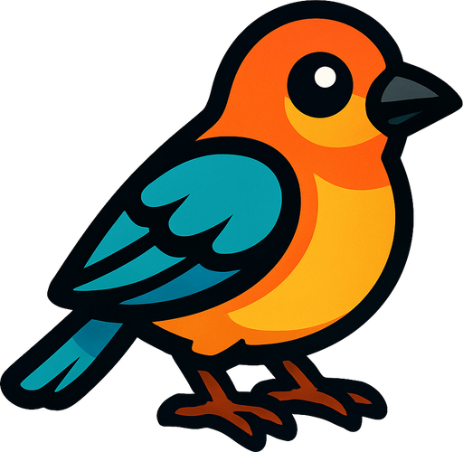Bird.
In-Game asset.  2d.  High contrast.  No shadows