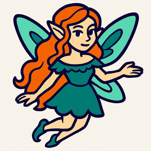 Fée margot.
In-Game asset.  2d.  High contrast.  No shadows