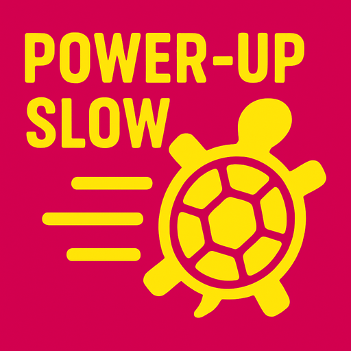 Powerup slow.
In-Game asset.  2d.  High contrast.  No shadows