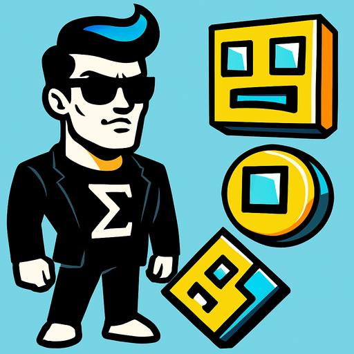 sigma boy man geometry dash sigmas.
2d.  High contrast.  No shadows. 3d. 3d