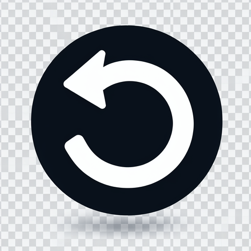 white round back arrow.
UI element