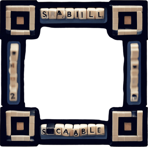 Un jeton de scrabble vide.