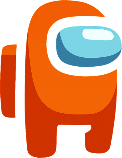 Among US.
In-Game asset.  2d.  High contrast.  No shadows