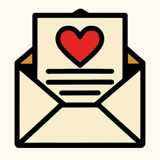 LOVE LETTER.
In-Game asset.  2d.  High contrast.  No shadows