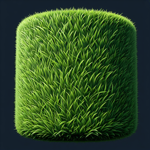 grass.
Single Game Texture. In-Game asset. 2d. Blank background. High contrast. No shadows.
