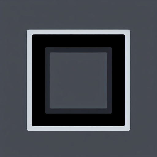 grey square, black border.
Single Game Texture. In-Game asset. 2d. Blank background. High contrast. No shadows.