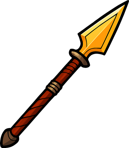 Mızrak.
In-Game asset.  2d.  High contrast.  No shadows