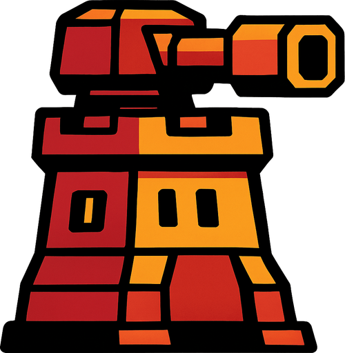 heavyTowerAsset.
In-Game asset.  2d.  High contrast.  No shadows