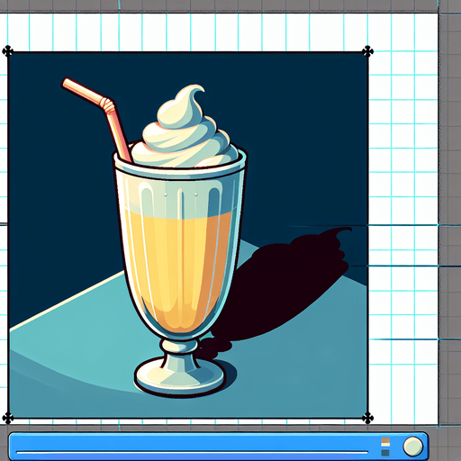 A nice glass of banana milkshake.
Single Game Texture. In-Game asset. 2d. Blank background. High contrast. No shadows.