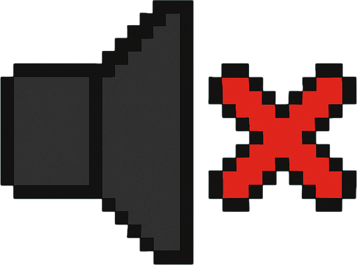 Make audio's lines dark black, audio color dark gray. Make x's lines black and inside color red.