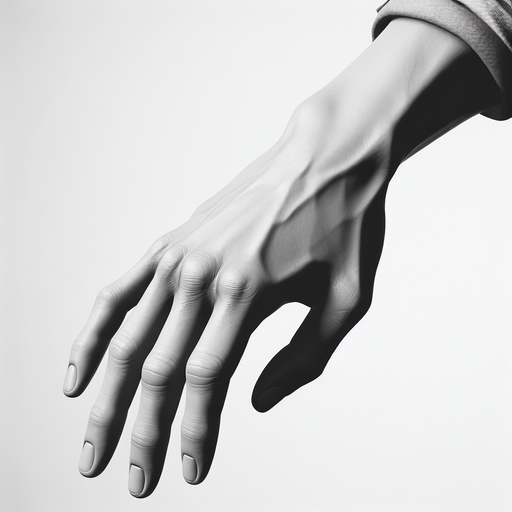 left hand.
Single Game Texture. In-Game asset. 2d. Blank background. High contrast. No shadows.