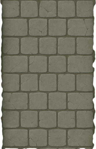 Haz una textura de piedra al fondo. Usa piedras cuadradas. A los lados haz arbustos pequeños.