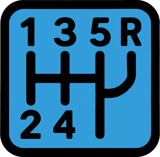 Car gear-.
In-Game asset.  2d.  High contrast.  No shadows