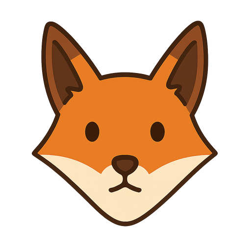 fox. No background. Transparent background. Blank background. No shadows. 2d. In-Game asset. flat