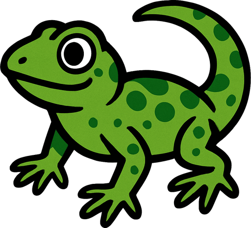 Lizard.
In-Game asset.  2d.  High contrast.  No shadows