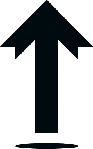 Стрелка графика стемится вверх, черный.
Single Game Texture. In-Game asset. 2d. Blank background. High contrast. No shadows.