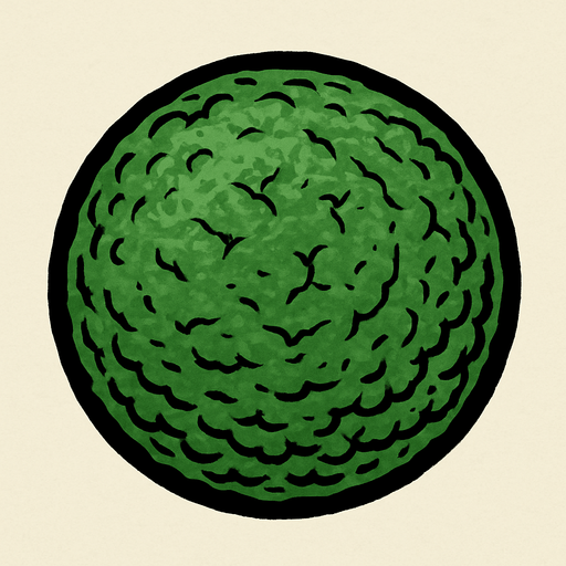 circular green rough skin.
In-Game asset.  2d.  High contrast.  No shadows. cartoon. comic. drawed