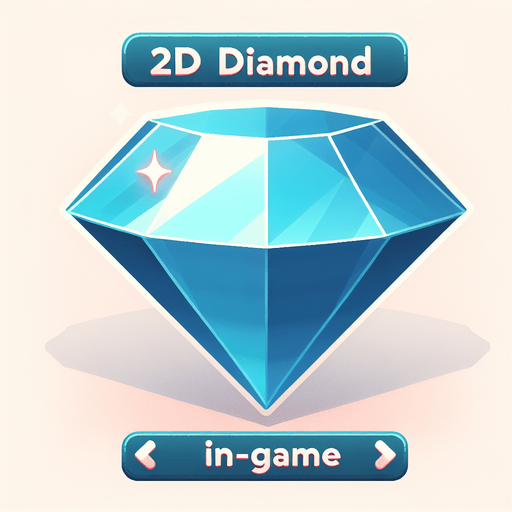 Diamond.
Single Game Texture.  In-Game asset.  2d.  Blank background.  No shadows