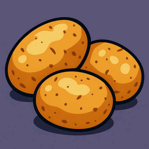 Patates.
In-Game asset.  2d.  High contrast.  No shadows