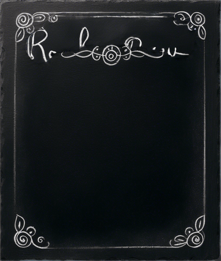 "ROOKIE BREW" handwritten with small capital letters in chalk