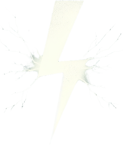plain white lightning icon. black background