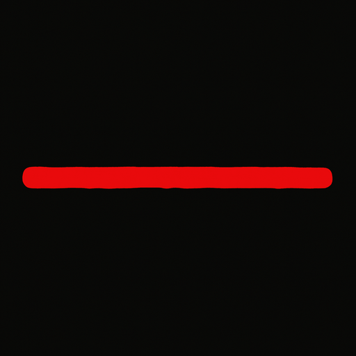 Red line.
In-Game asset.  2d.  High contrast.  No shadows