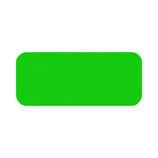 Green button.
High contrast.  No shadows