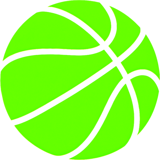 Neon green basketball.
In-Game asset.  2d.  High contrast.  No shadows