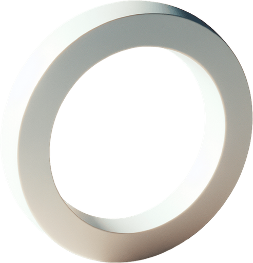 white circle ring.
basic shape. White