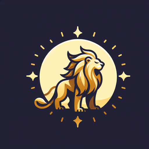An animated image of a lion.
Single Game Texture. In-Game asset. 2d. Blank background. High contrast. No shadows.