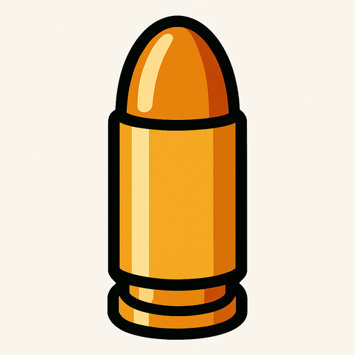 Tabanca mermisi tasarla.
In-Game asset.  2d.  High contrast.  No shadows