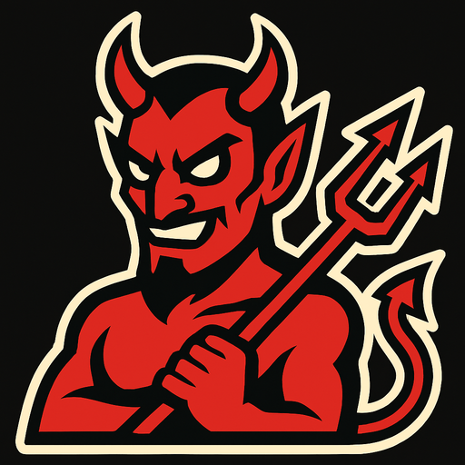 devil.
In-Game asset.  2d.  High contrast.  No shadows