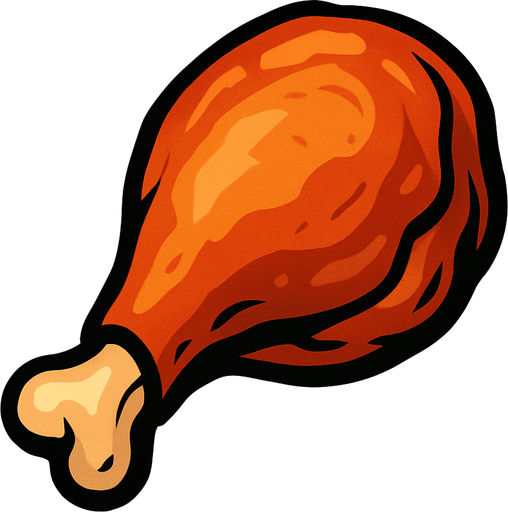 Tavuk eti.
In-Game asset.  2d.  High contrast.  No shadows