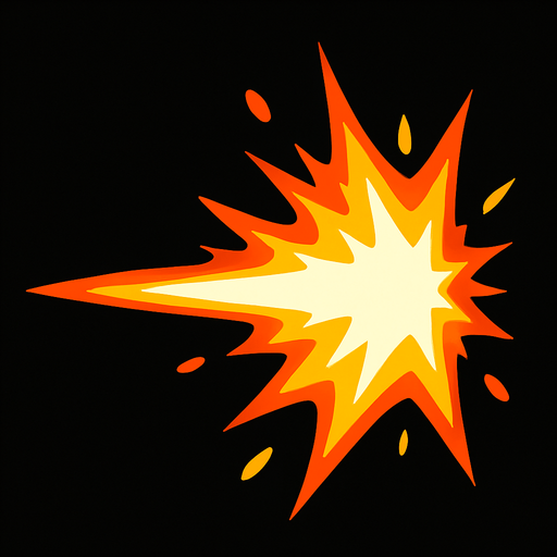 muzzle flash.
In-Game asset.  2d.  High contrast.  No shadows