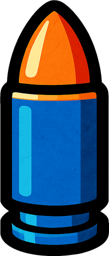 Mermi.
In-Game asset.  2d.  High contrast.  No shadows