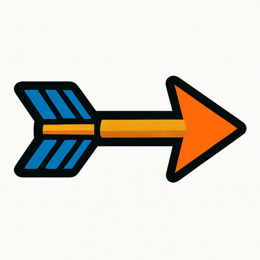 flèche.
In-Game asset.  2d.  High contrast.  No shadows