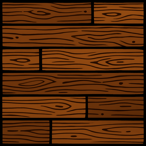 piso de madera.
In-Game asset.  2d.  High contrast.  No shadows