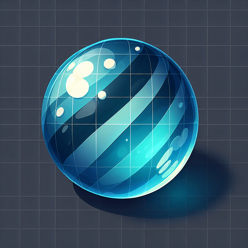 COLORED GLASS MARBLE.
Single Game Texture. In-Game asset. 2d. Blank background. High contrast. No shadows.