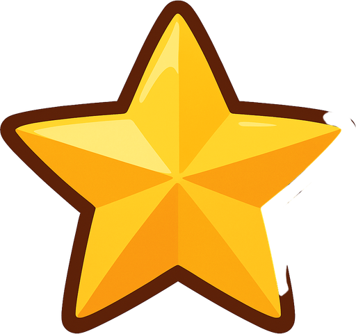 star, remove background.
In-Game asset.  2d.  High contrast.  No shadows