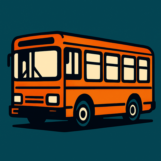 Bus.
In-Game asset.  2d.  High contrast.  No shadows