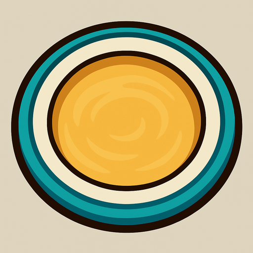 Plate.
In-Game asset.  2d.  High contrast.  No shadows