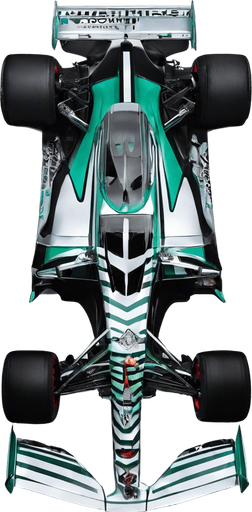 türkizzöld csik a kocsi orrának oldalain