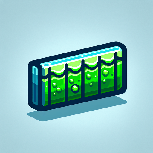 Green water energy bar.
Single Game Texture.  In-Game asset.  2d.  Blank background.  High contrast.  No shadows