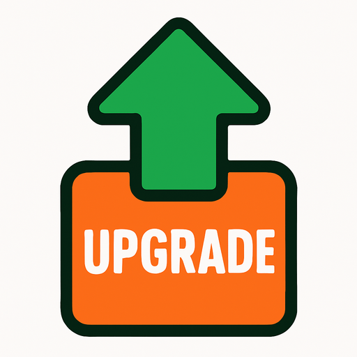 upgradeIndicator.
In-Game asset.  2d.  High contrast.  No shadows