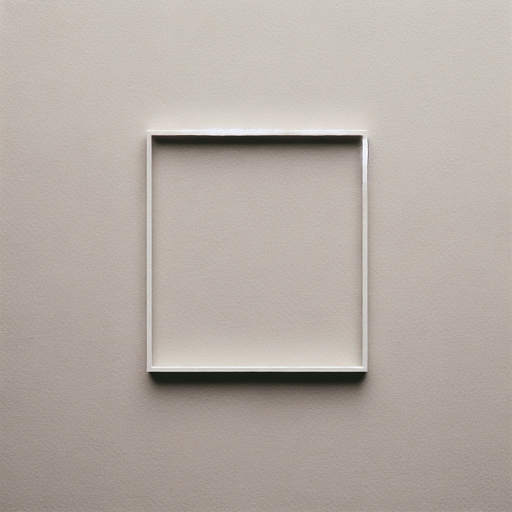 a square from a white line Top view.