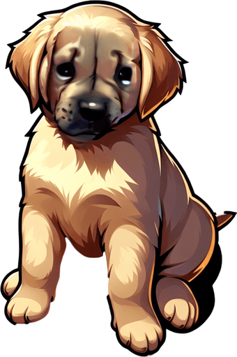 sad crying puppy