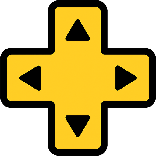 dpad.
In-Game asset.  2d.  High contrast.  No shadows